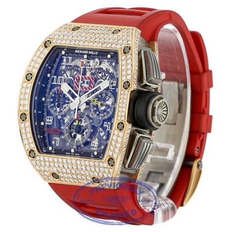 richard mille rm11 annual flyback chronograph rose gold and